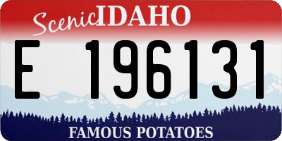 ID license plate E196131