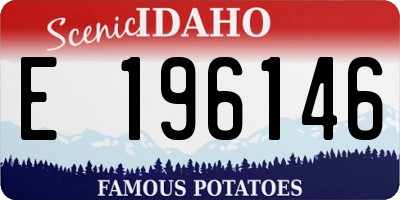 ID license plate E196146