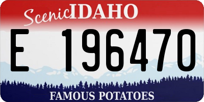 ID license plate E196470
