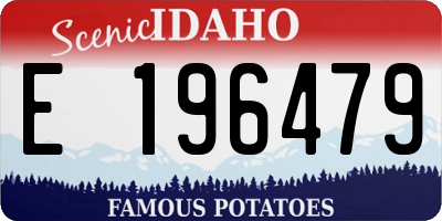 ID license plate E196479