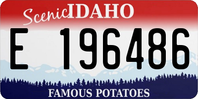 ID license plate E196486