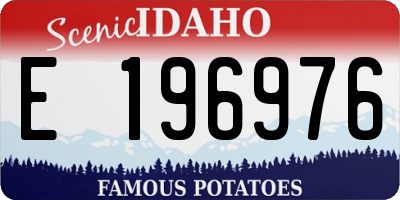 ID license plate E196976