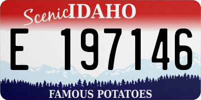 ID license plate E197146