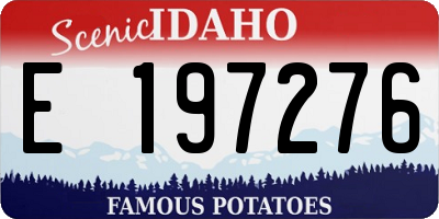 ID license plate E197276