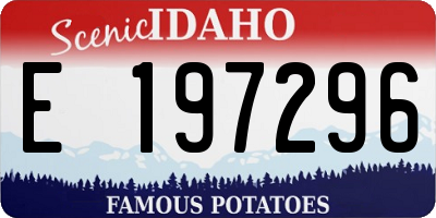 ID license plate E197296
