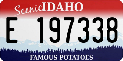 ID license plate E197338