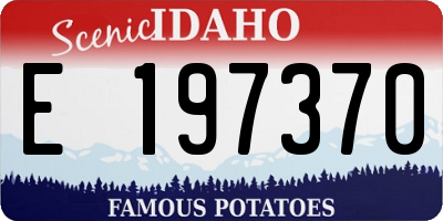 ID license plate E197370