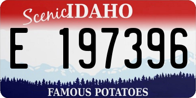ID license plate E197396