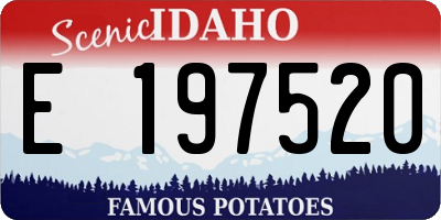 ID license plate E197520