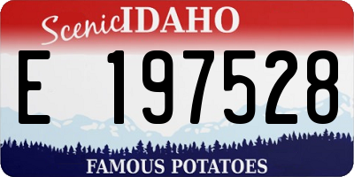 ID license plate E197528