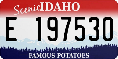 ID license plate E197530