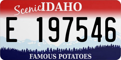 ID license plate E197546