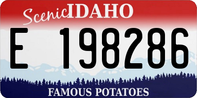 ID license plate E198286