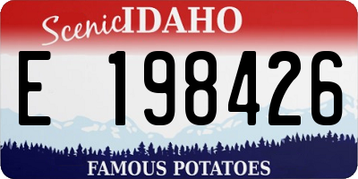 ID license plate E198426