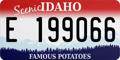 ID license plate E199066