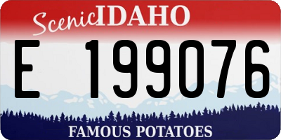 ID license plate E199076