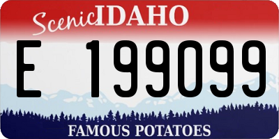 ID license plate E199099