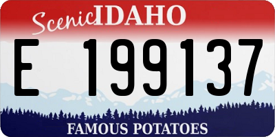 ID license plate E199137