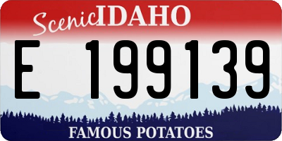 ID license plate E199139