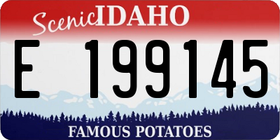ID license plate E199145