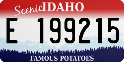 ID license plate E199215