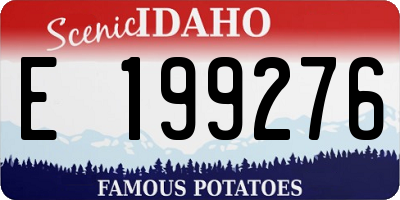 ID license plate E199276