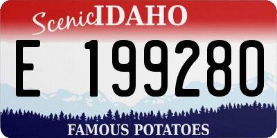 ID license plate E199280