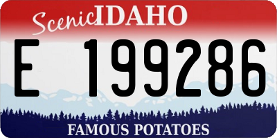 ID license plate E199286