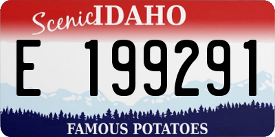 ID license plate E199291