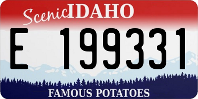 ID license plate E199331