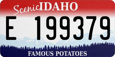 ID license plate E199379