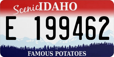 ID license plate E199462
