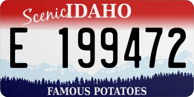 ID license plate E199472