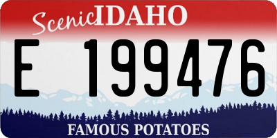 ID license plate E199476
