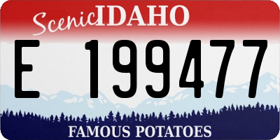 ID license plate E199477