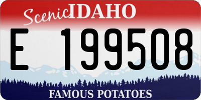 ID license plate E199508