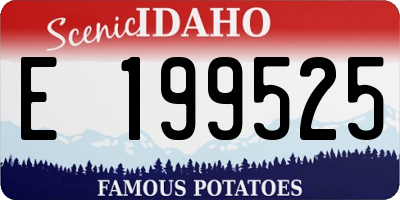 ID license plate E199525