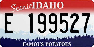 ID license plate E199527