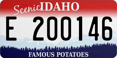 ID license plate E200146