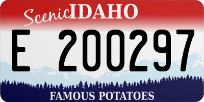 ID license plate E200297