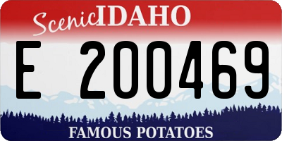 ID license plate E200469