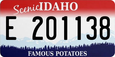 ID license plate E201138
