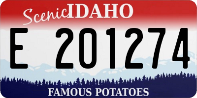 ID license plate E201274
