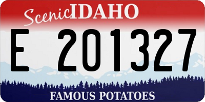ID license plate E201327
