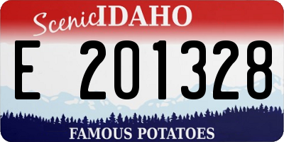 ID license plate E201328