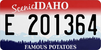 ID license plate E201364