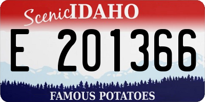 ID license plate E201366