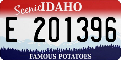 ID license plate E201396