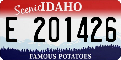 ID license plate E201426