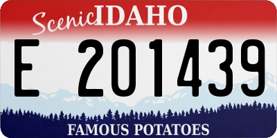 ID license plate E201439